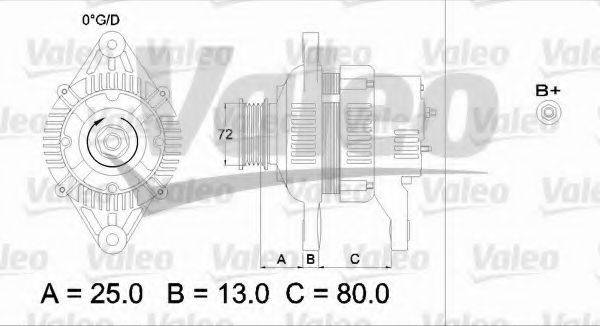 VALEO 436545 Генератор