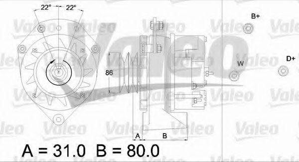 VALEO 436588 Генератор