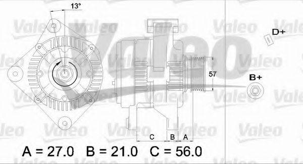 VALEO 436653 Генератор