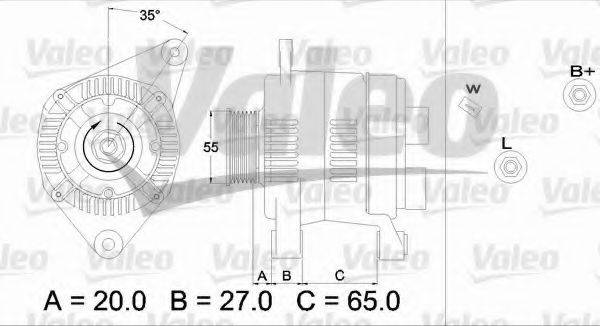 VALEO 436728 Генератор