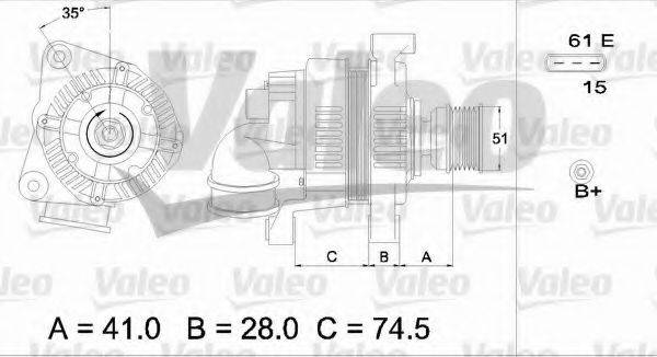 VALEO 437115 Генератор