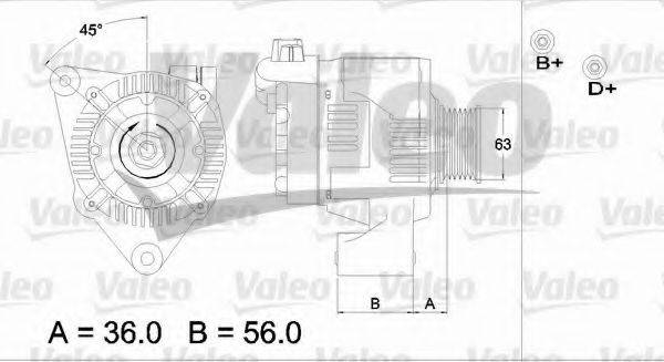 VALEO 437187 Генератор