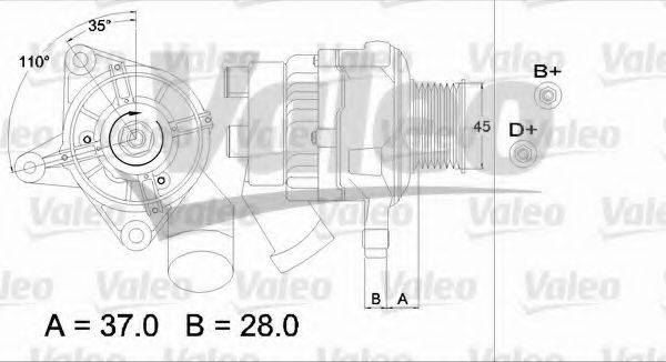 VALEO 437331 Генератор