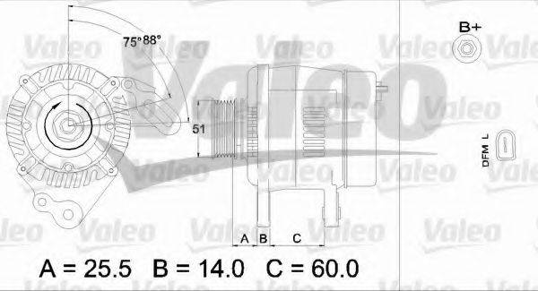 VALEO 437398 Генератор