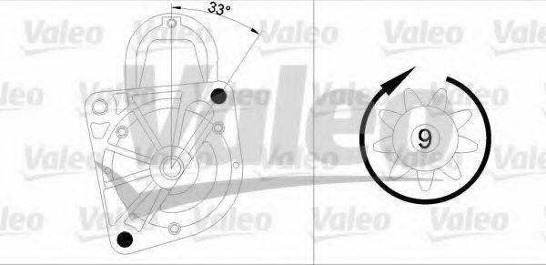 VALEO 458163 Стартер