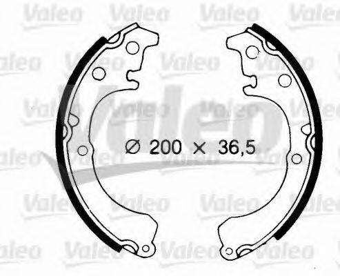 VALEO 562677 Комплект гальмівних колодок