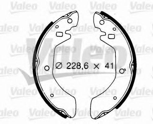 VALEO 562021 Комплект гальмівних колодок