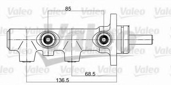 VALEO 350681 головний гальмівний циліндр