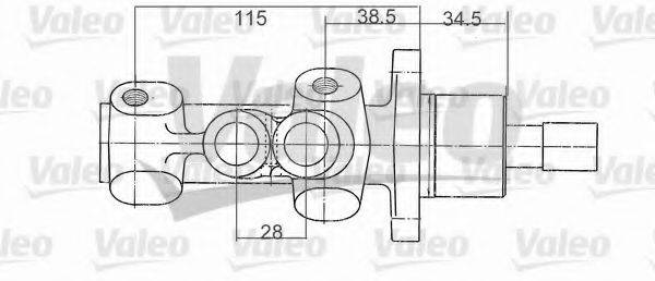 VALEO 402190 головний гальмівний циліндр