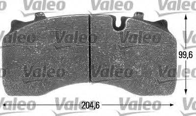 VALEO 541697 Комплект гальмівних колодок, дискове гальмо