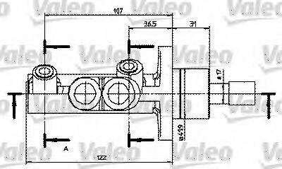 VALEO 402250 головний гальмівний циліндр