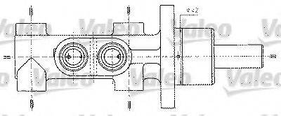 VALEO 402255 головний гальмівний циліндр