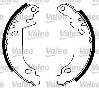 VALEO 554658 Комплект гальмівних колодок