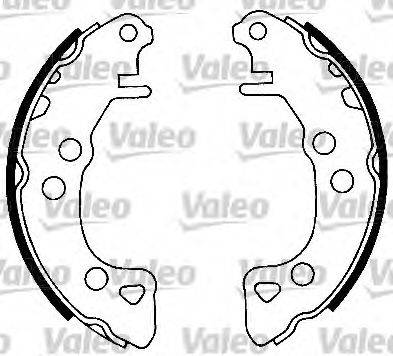 VALEO 553665 Комплект гальмівних колодок