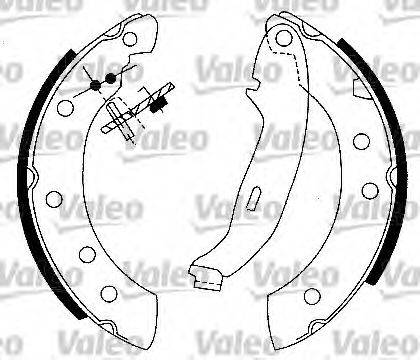 VALEO 553772 Комплект гальмівних колодок