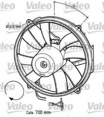 VALEO 696063 Вентилятор, охолодження двигуна