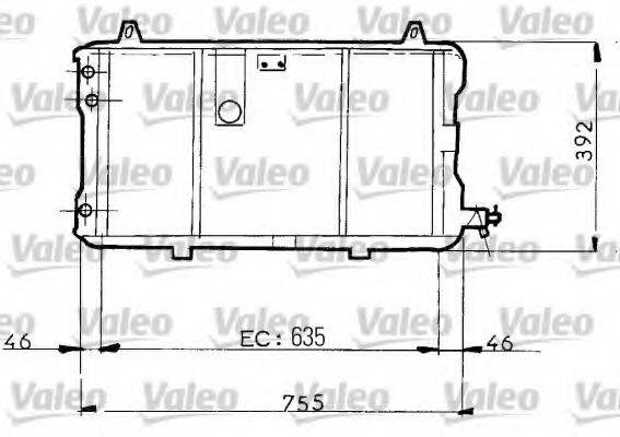 VALEO 730025 Радіатор, охолодження двигуна