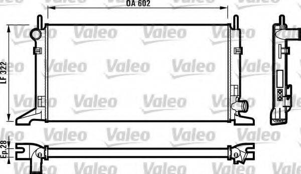 VALEO 730117 Радіатор, охолодження двигуна