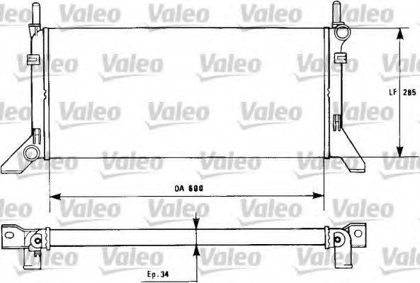 VALEO 730120 Радіатор, охолодження двигуна