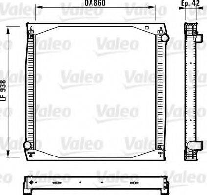 VALEO 730260 Радіатор, охолодження двигуна