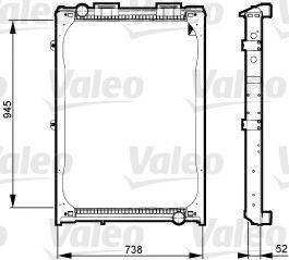 VALEO 730323 Радіатор, охолодження двигуна