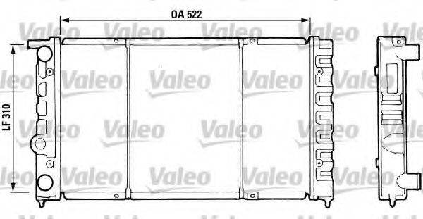 VALEO 730513 Радіатор, охолодження двигуна