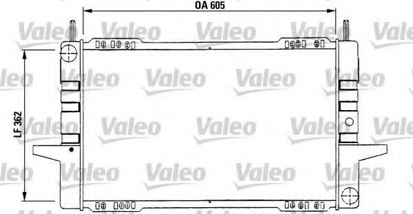 VALEO 730566 Радіатор, охолодження двигуна