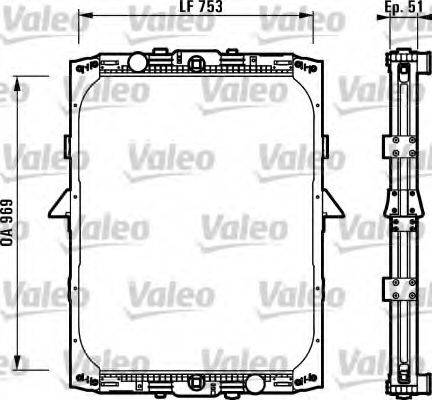 VALEO 730899 Радіатор, охолодження двигуна