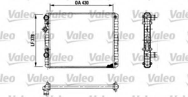 VALEO 730956 Радіатор, охолодження двигуна