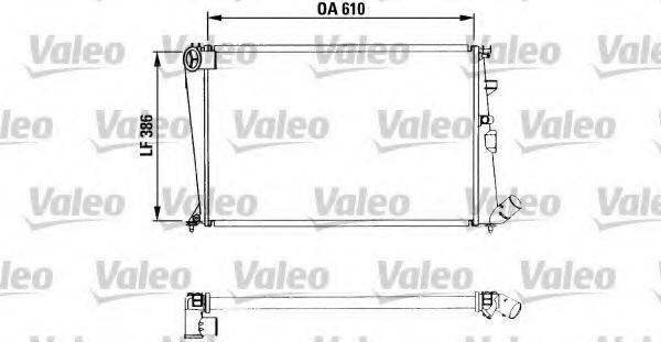 VALEO 730958 Радіатор, охолодження двигуна