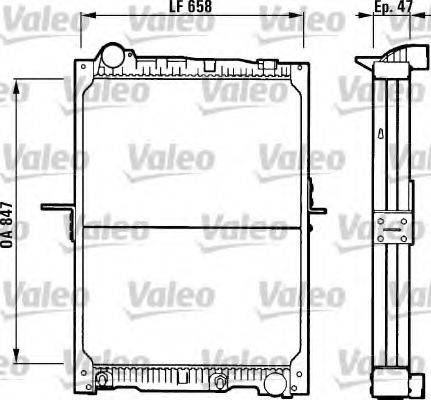 VALEO 730966 Радіатор, охолодження двигуна