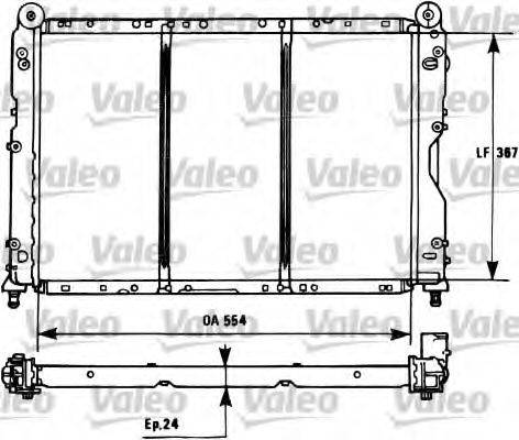 VALEO 731253 Радіатор, охолодження двигуна