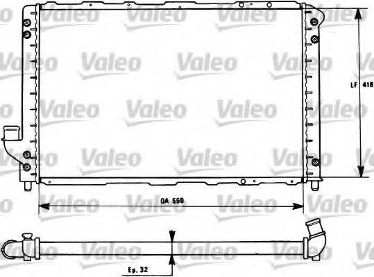 VALEO 731277 Радіатор, охолодження двигуна