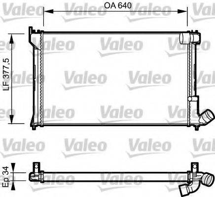 VALEO 731289 Радіатор, охолодження двигуна