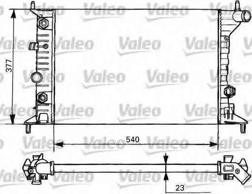 VALEO 731393 Радіатор, охолодження двигуна