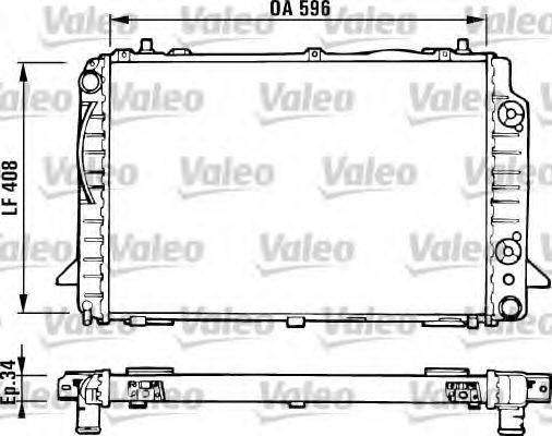 VALEO 731430 Радіатор, охолодження двигуна