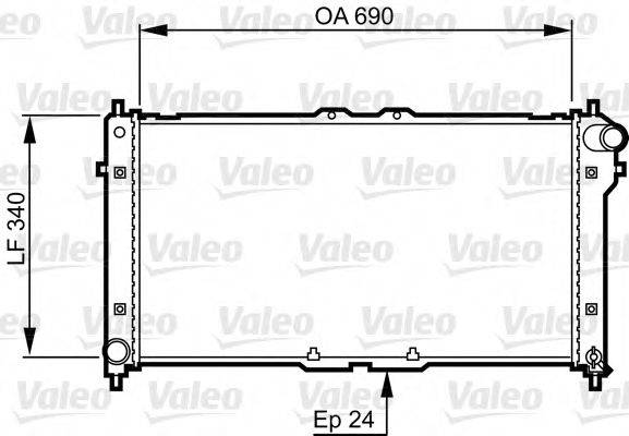 VALEO 731466 Радіатор, охолодження двигуна