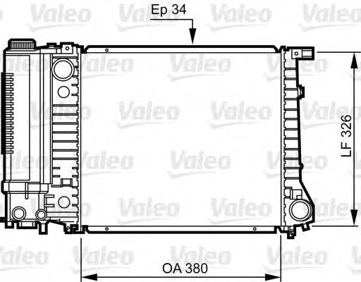 VALEO 731509 Радіатор, охолодження двигуна