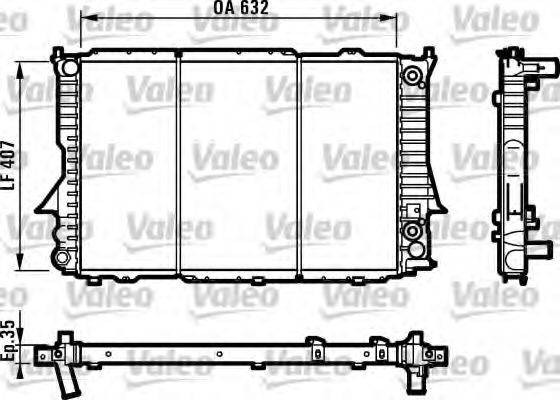 VALEO 731549 Радіатор, охолодження двигуна