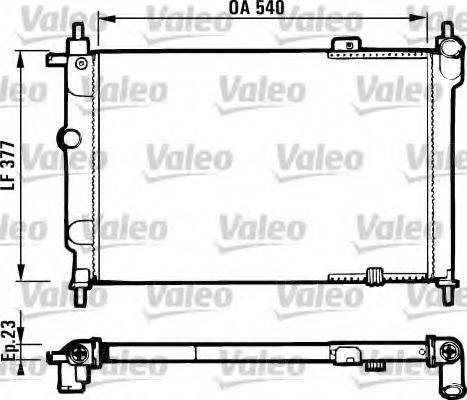 VALEO 731551 Радіатор, охолодження двигуна