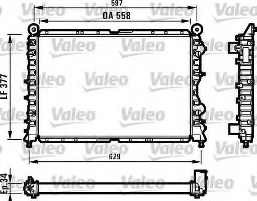 VALEO 731591 Радіатор, охолодження двигуна