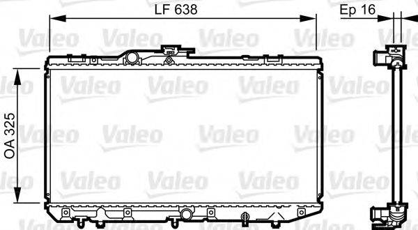 VALEO 731713 Радіатор, охолодження двигуна