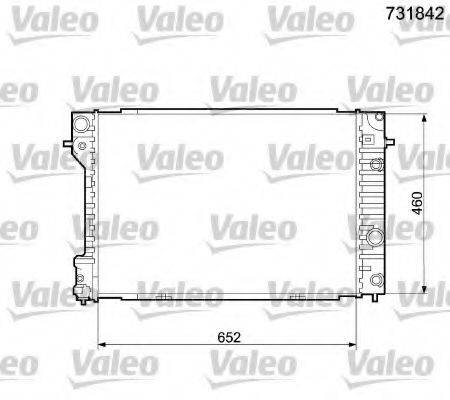 VALEO 731842 Радіатор, охолодження двигуна