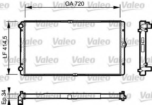 VALEO 732177 Радіатор, охолодження двигуна