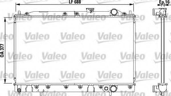 VALEO 732540 Радіатор, охолодження двигуна