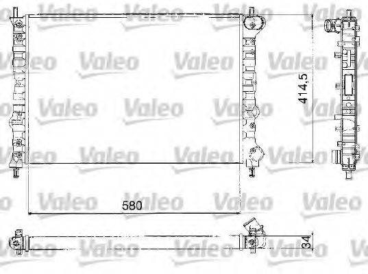 VALEO 732580 Радіатор, охолодження двигуна