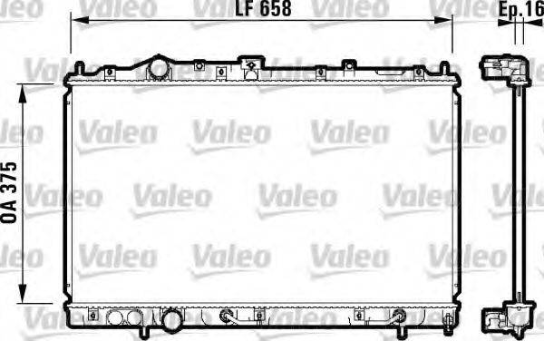 VALEO 732613 Радіатор, охолодження двигуна