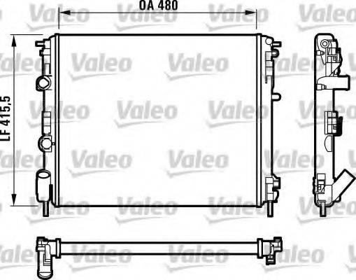 VALEO 732720 Радіатор, охолодження двигуна