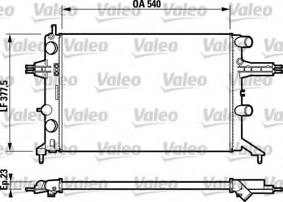 VALEO 732723 Радіатор, охолодження двигуна