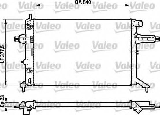 VALEO 732724 Радіатор, охолодження двигуна